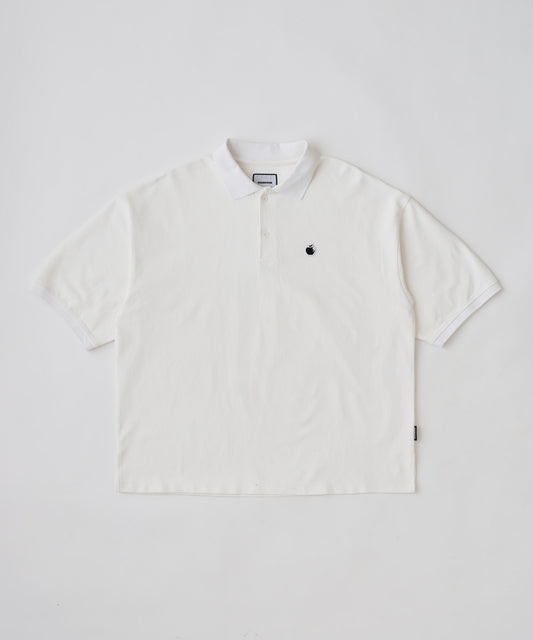 BITE APPLE patch polo shirt