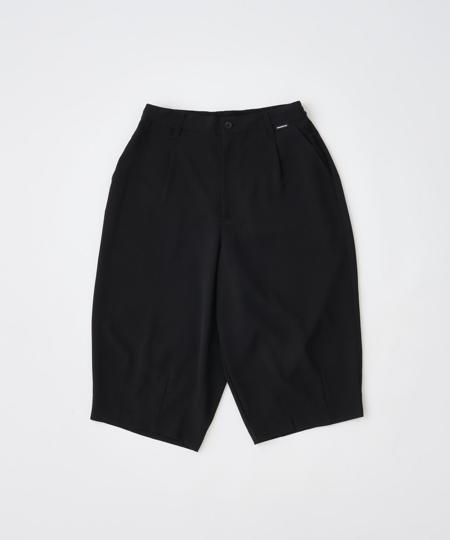 twill cropped wide easy trousers – ADAMPATEK