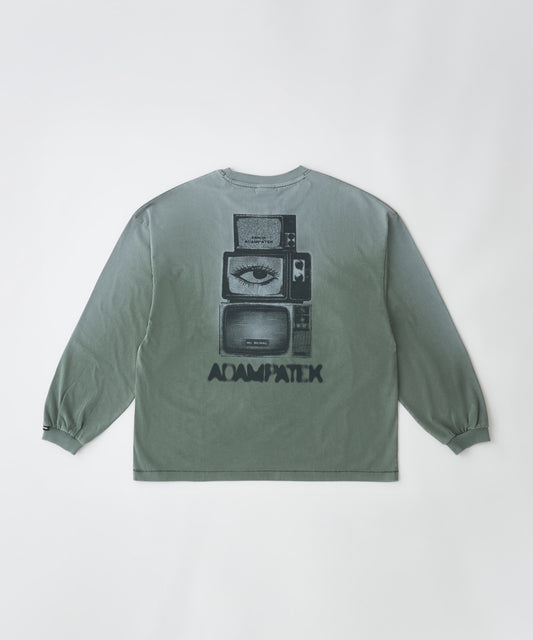 noise aging embroidered long-sleeved T