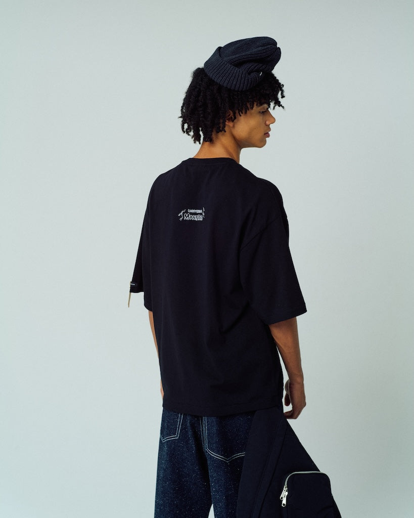 Frankenstein flower stitch T