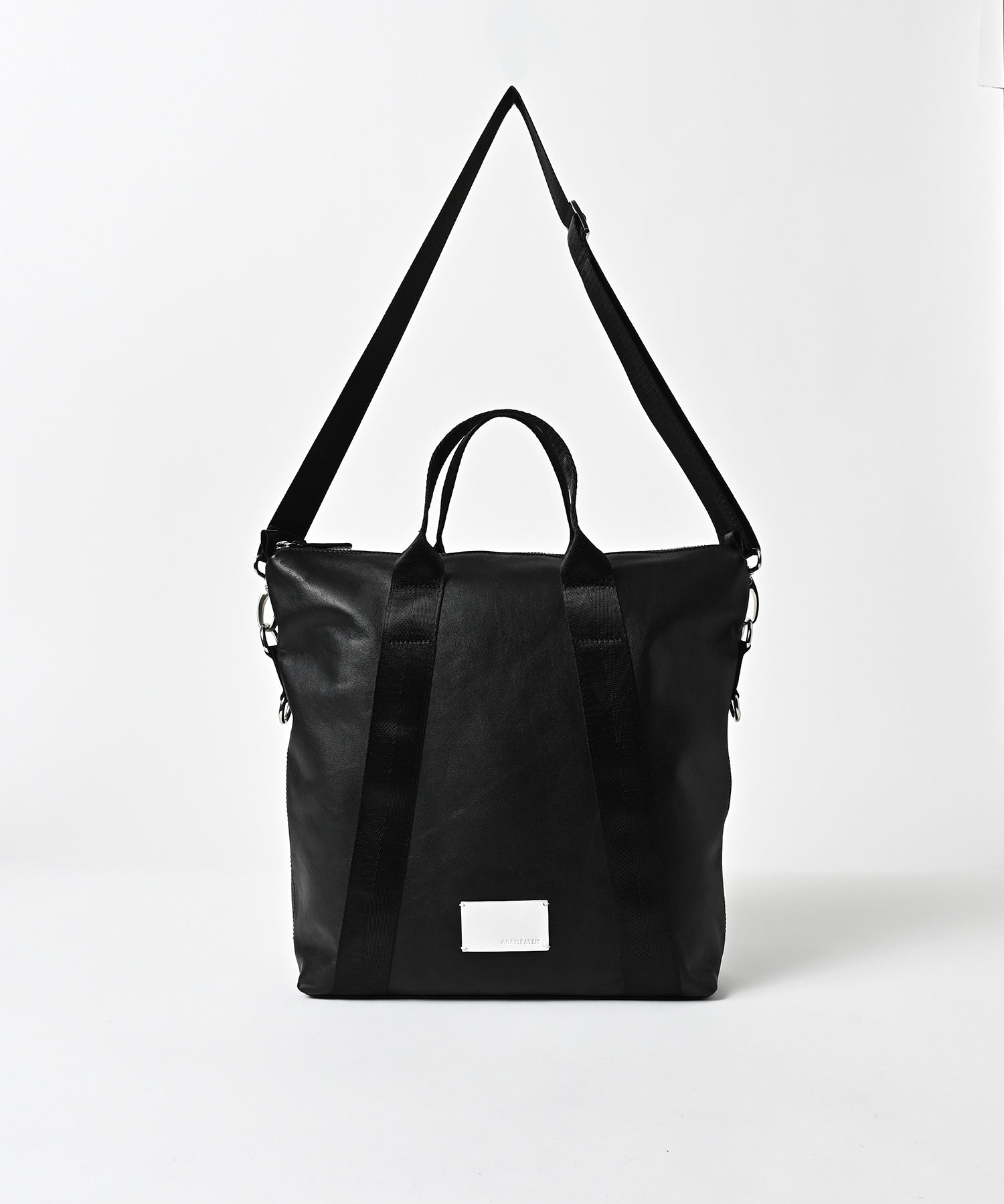 water repellent leather medium 2way tote bag – ADAM PATEK