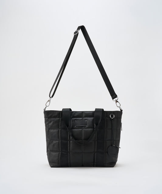 w/r leather quilting medium tote
