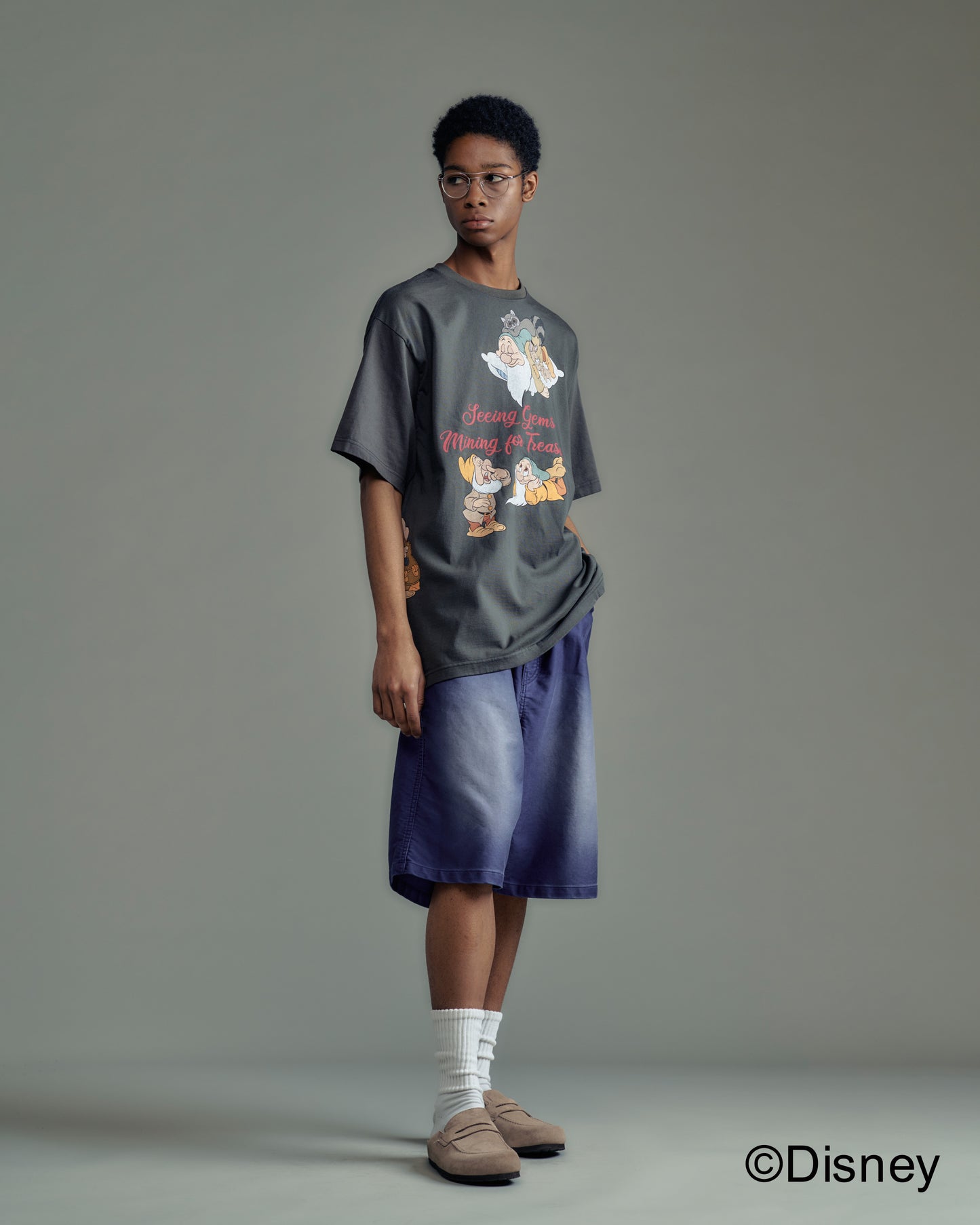 blasted light moleskin wide shorts