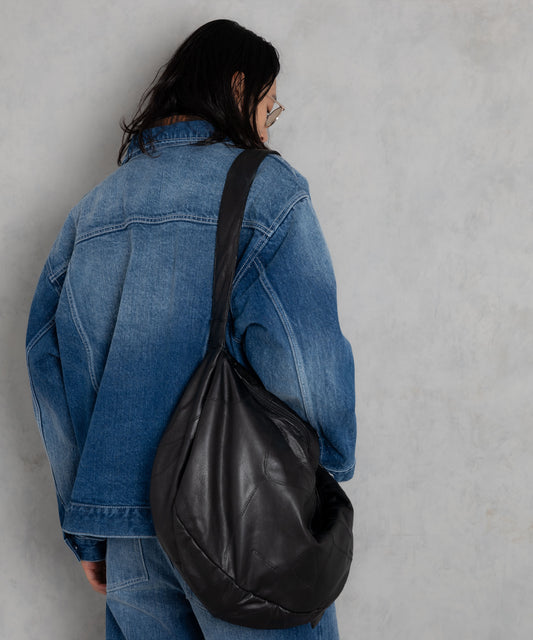 recycle patchwork leather shoulder bag_AP2429021_バッグ