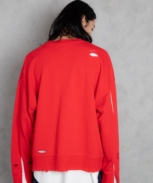 damage layered pullover_AP2424008_トップス