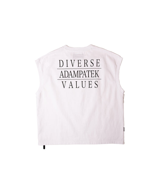 logo embroidery sleeveless_AP2414021_ノースリーブTシャツ
