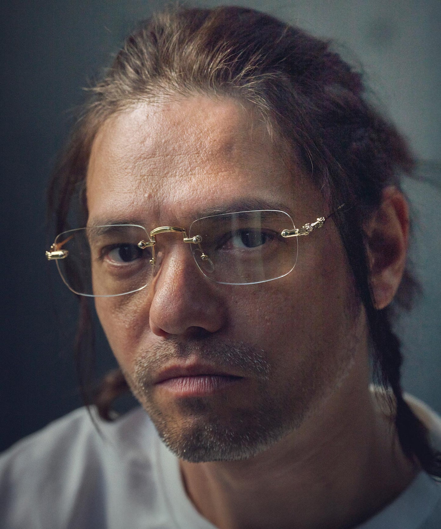 engraving rimless glasses