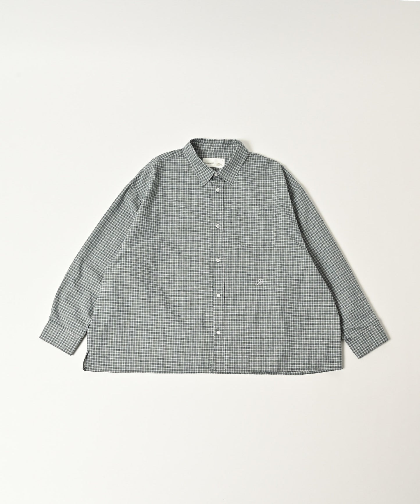 small check wide shirt