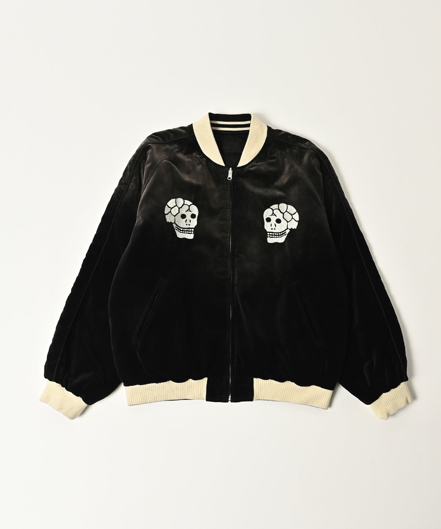 aged velour souvenir jacket