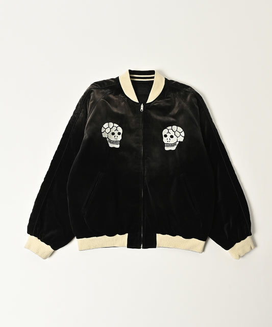 aged velour souvenir jacket