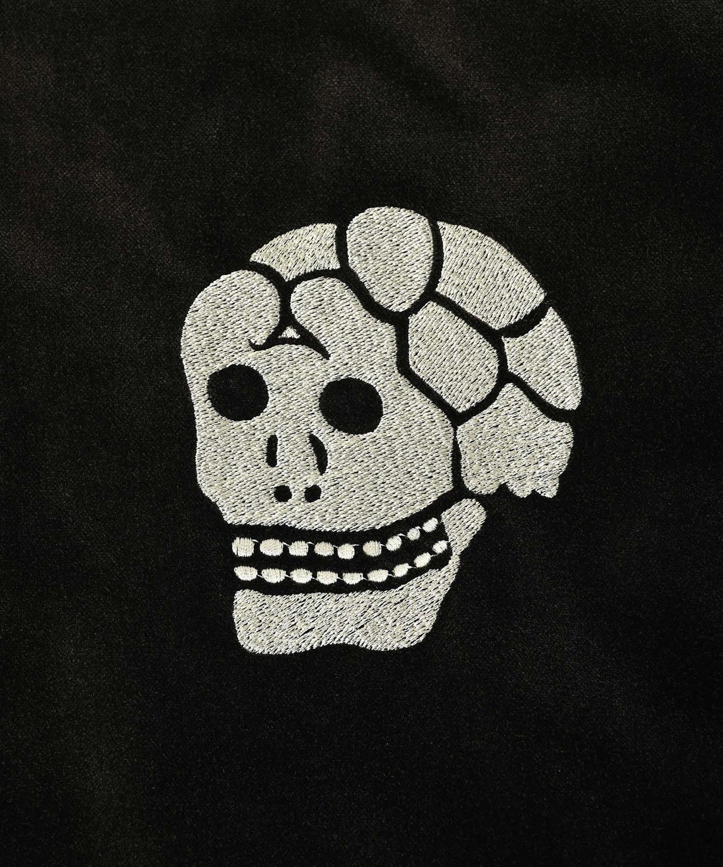 aged velour souvenir jacket