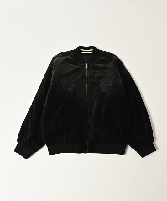 aged velour souvenir jacket