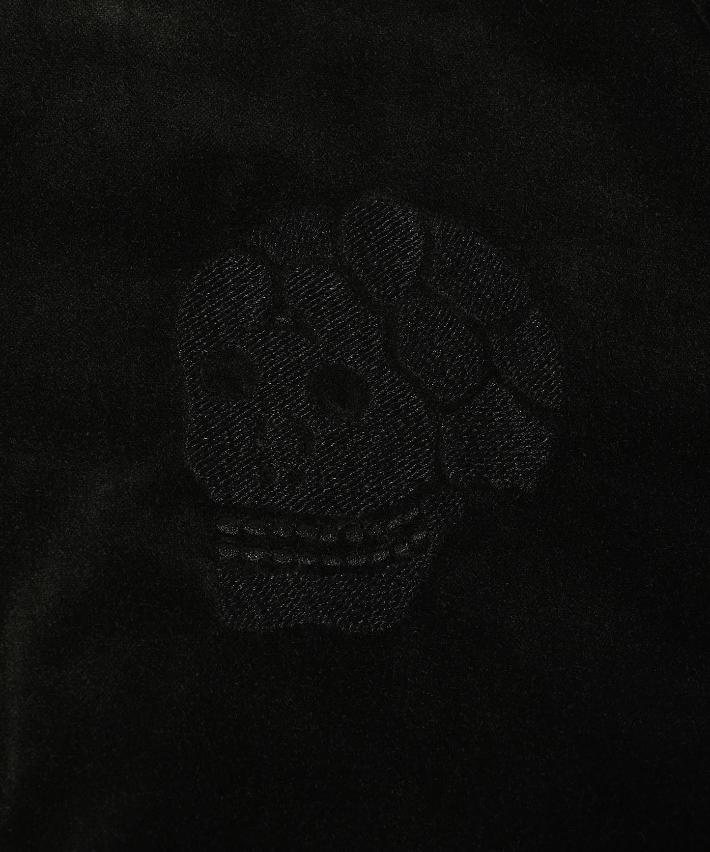 aged velour souvenir jacket