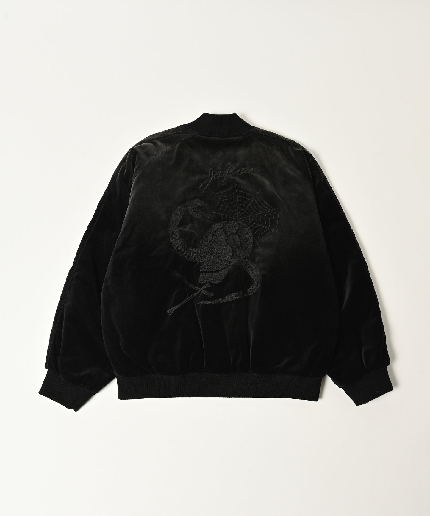 aged velour souvenir jacket