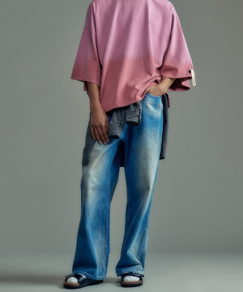 aged finish denim  pant