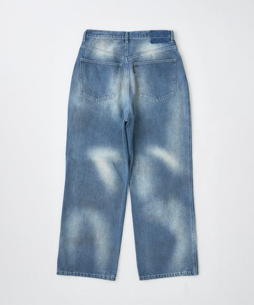 aged finish denim  pant