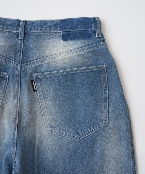 aged finish denim  pant