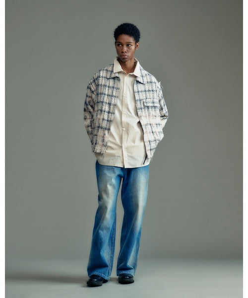 aged finish denim  pant