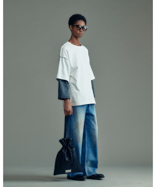 aged finish denim  pant