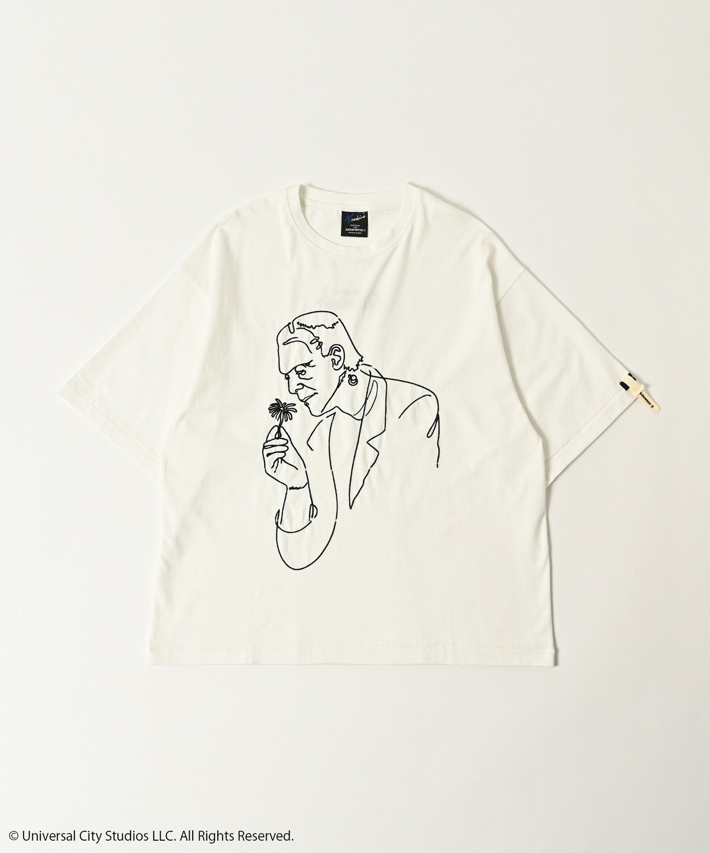 Frankenstein flower stitch T