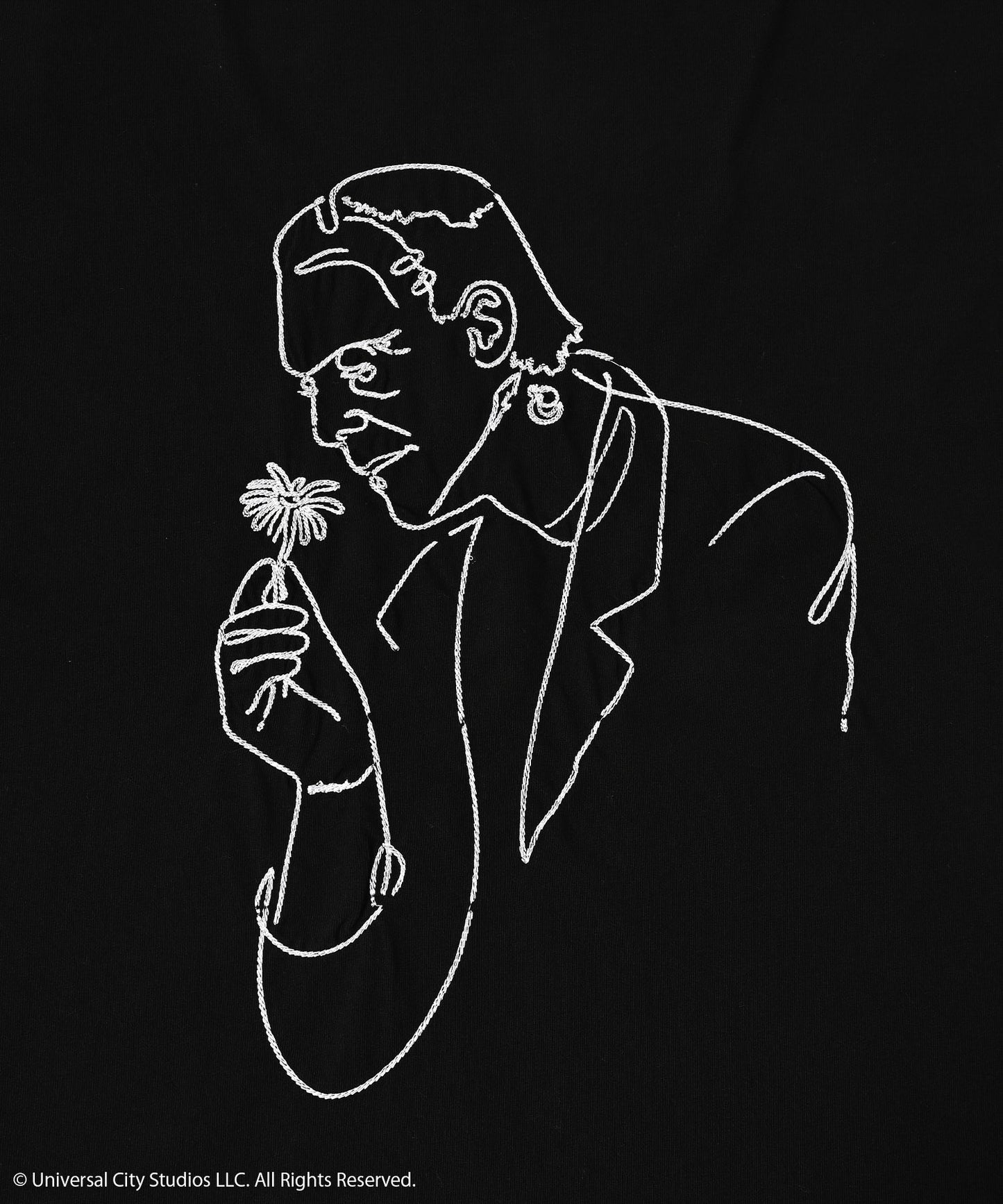 Frankenstein flower stitch T