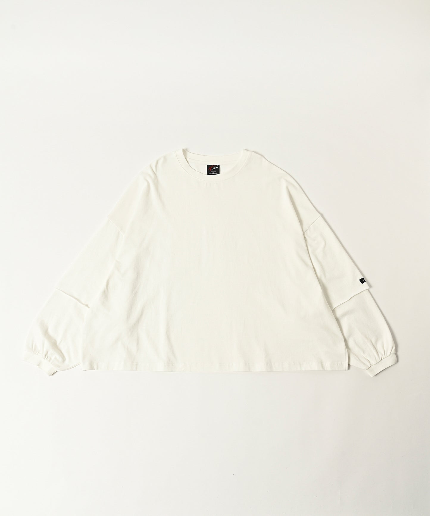wide boxcut layered long sleeve
