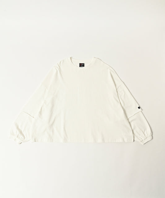wide boxcut layered long sleeve
