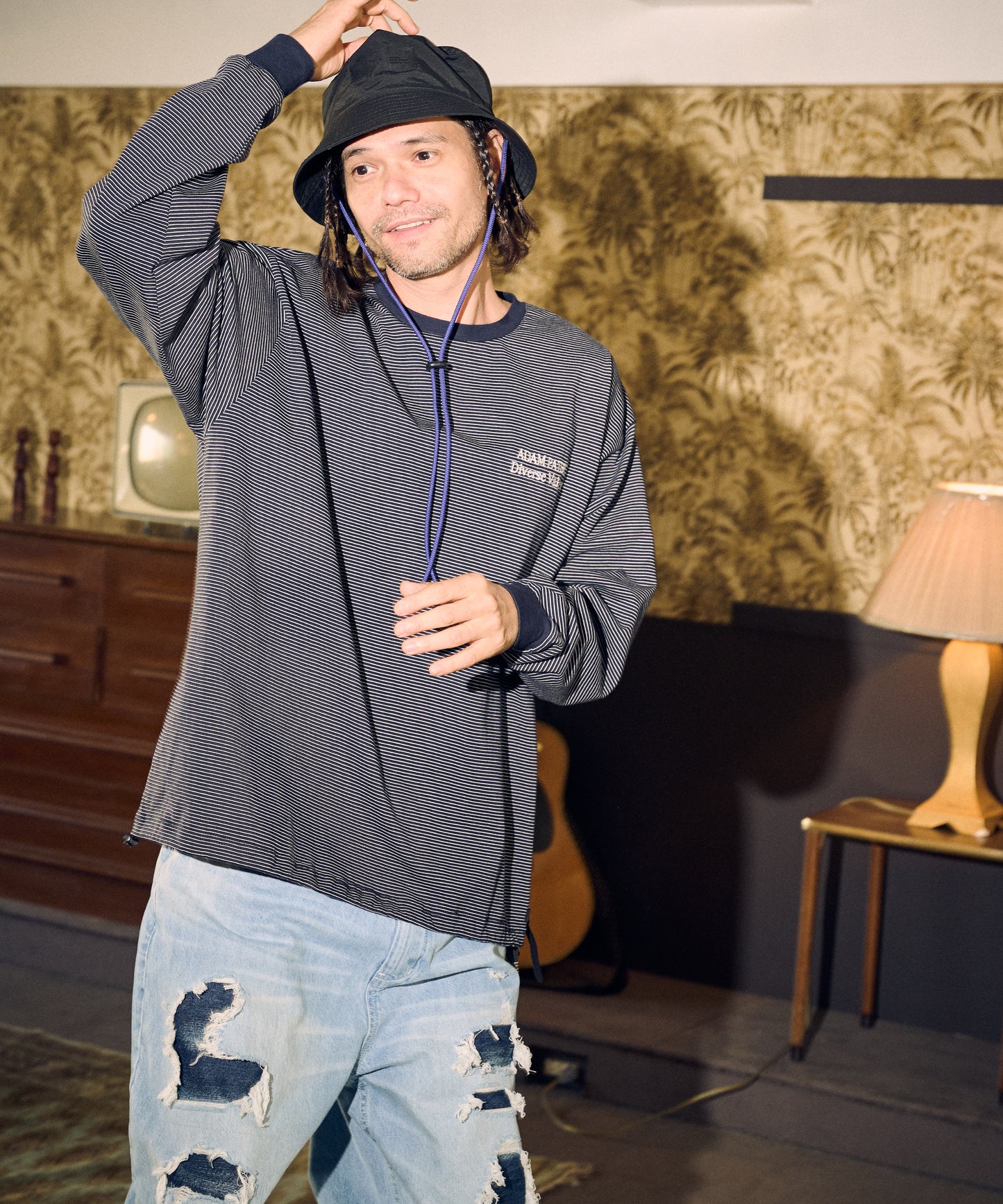 thin stripes long sleeve_AP2414011_ボーダーカットソー