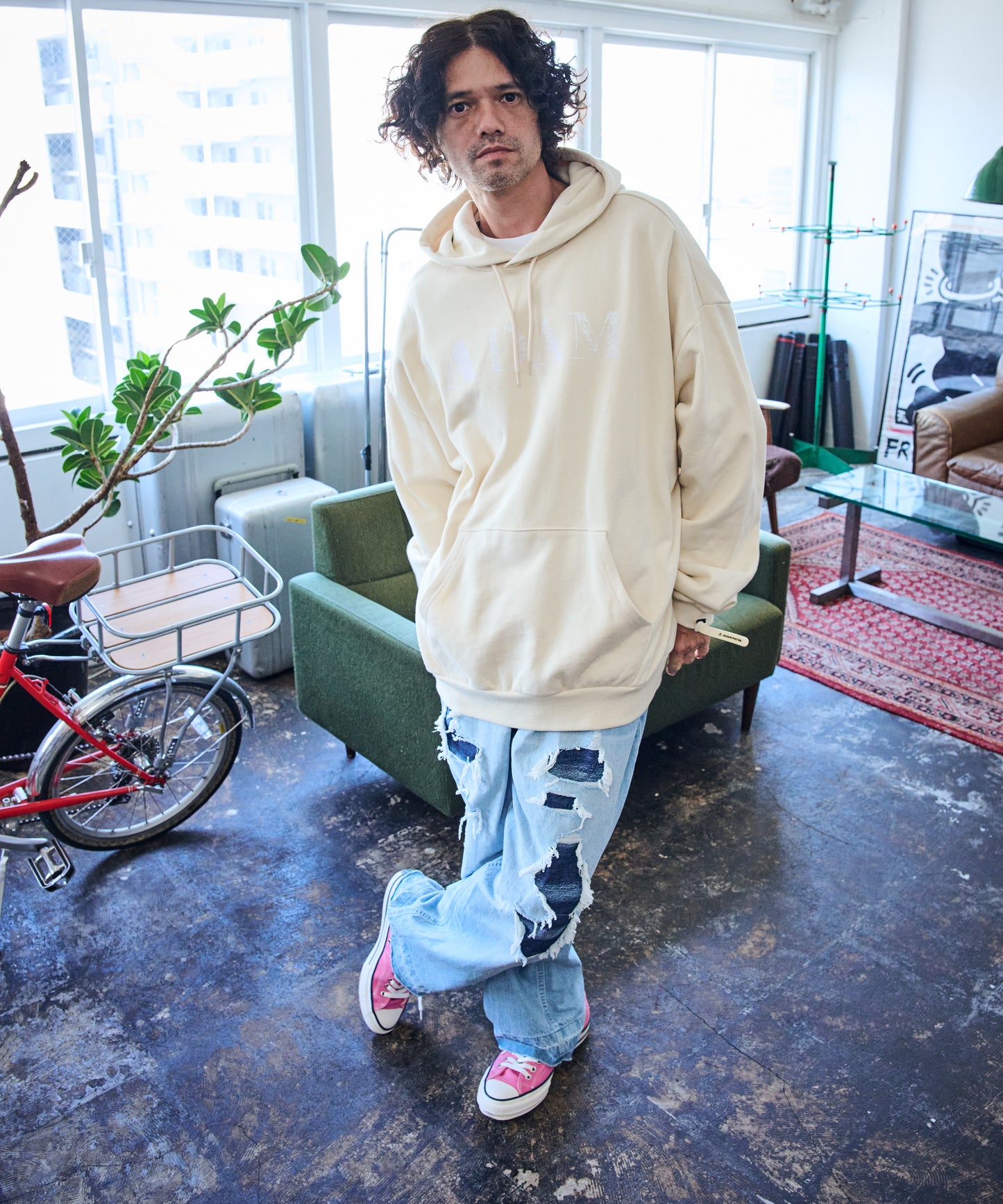 doubleside logo hoodie_AP2424005_トップス