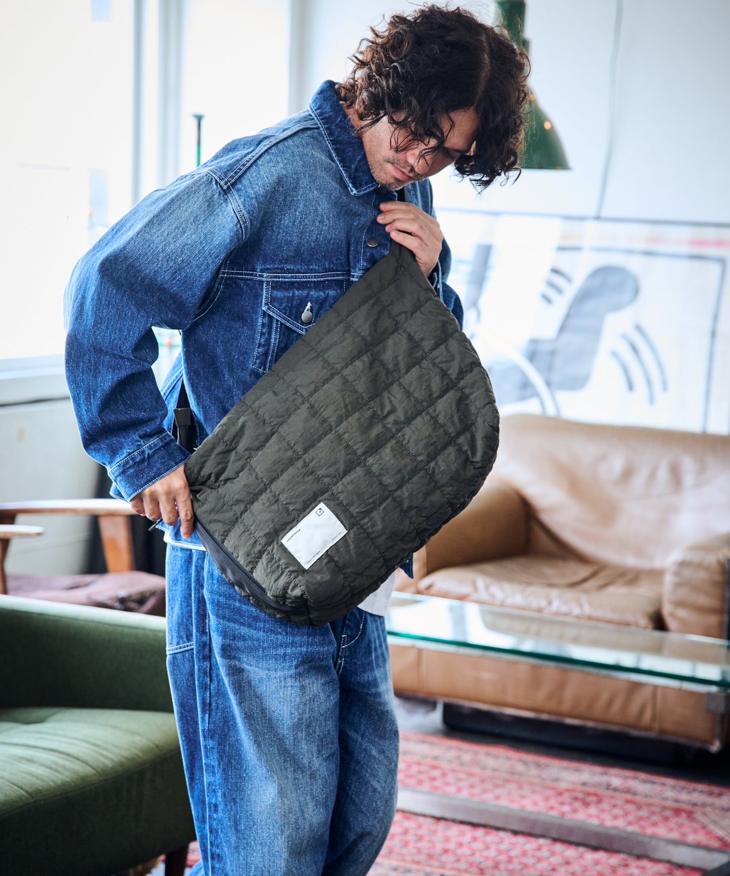 square quilt BIG shoulder bag_AP2229000_バッグ