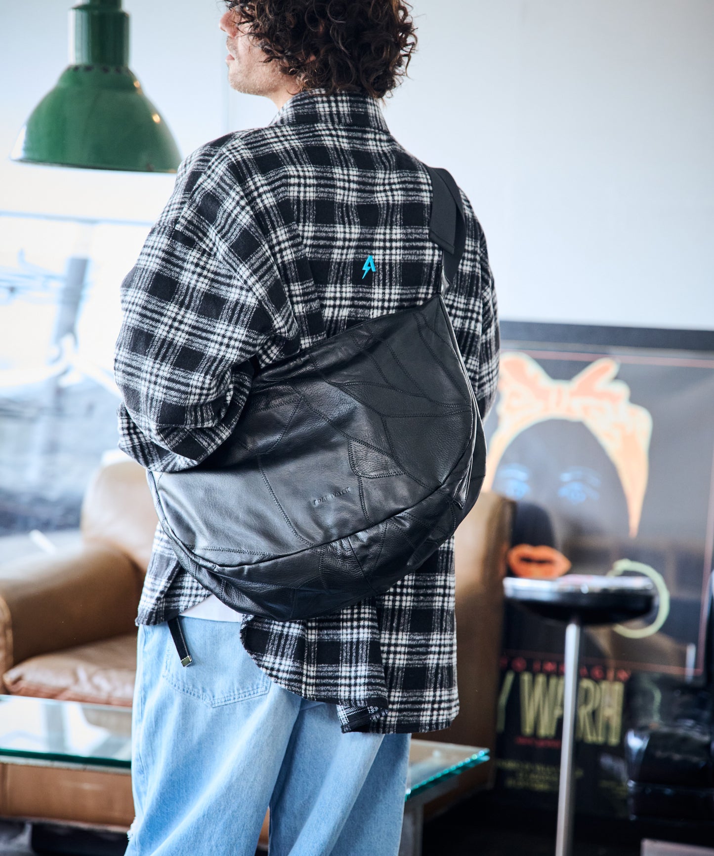 recycle patchwork leather shoulder bag_AP2429021_バッグ