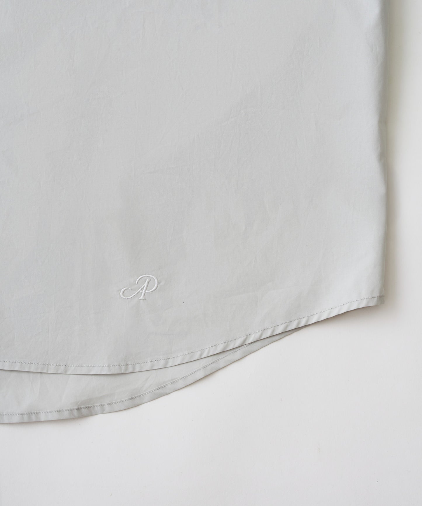 ap embroidery stand collar shirt