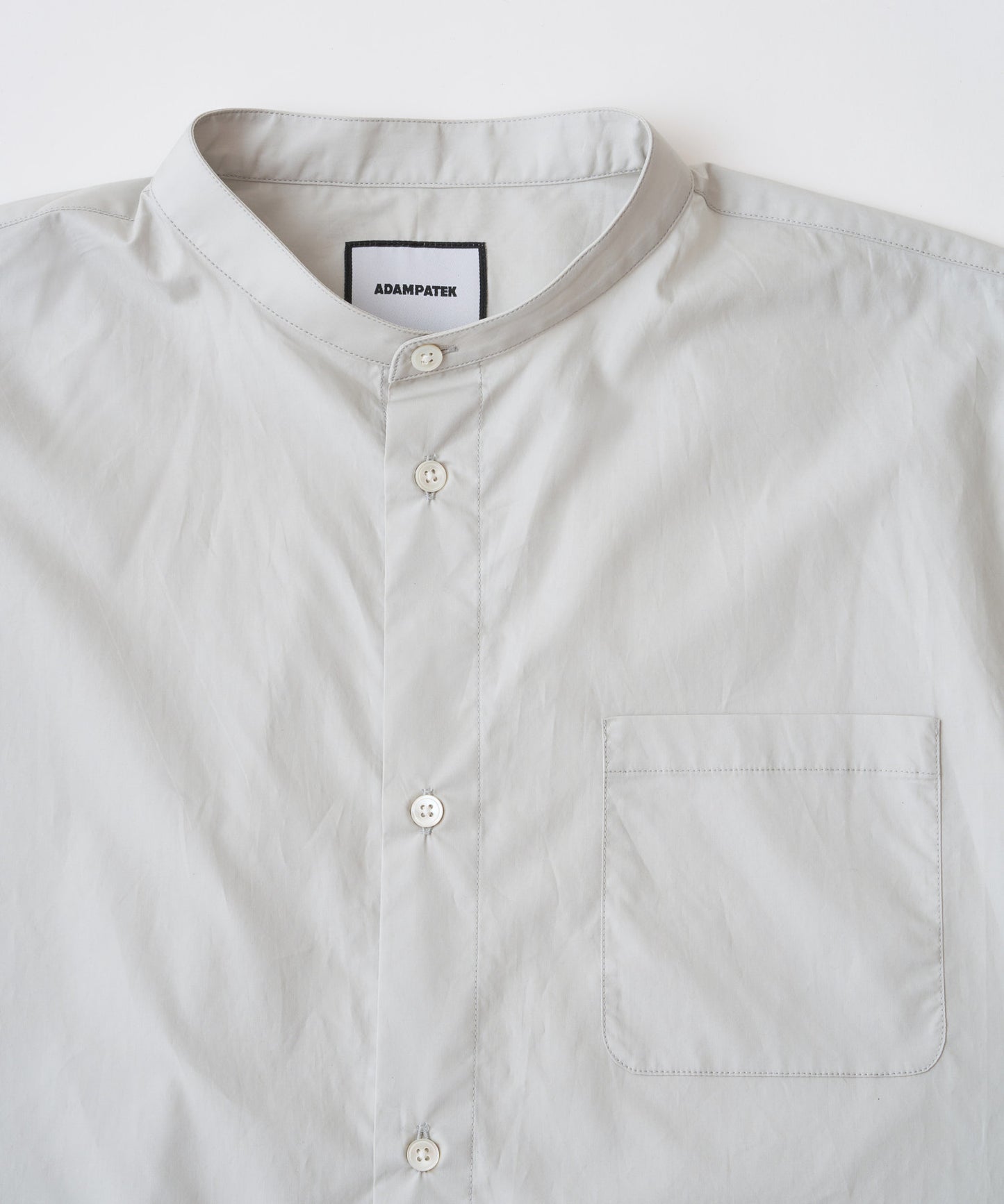 ap embroidery stand collar shirt