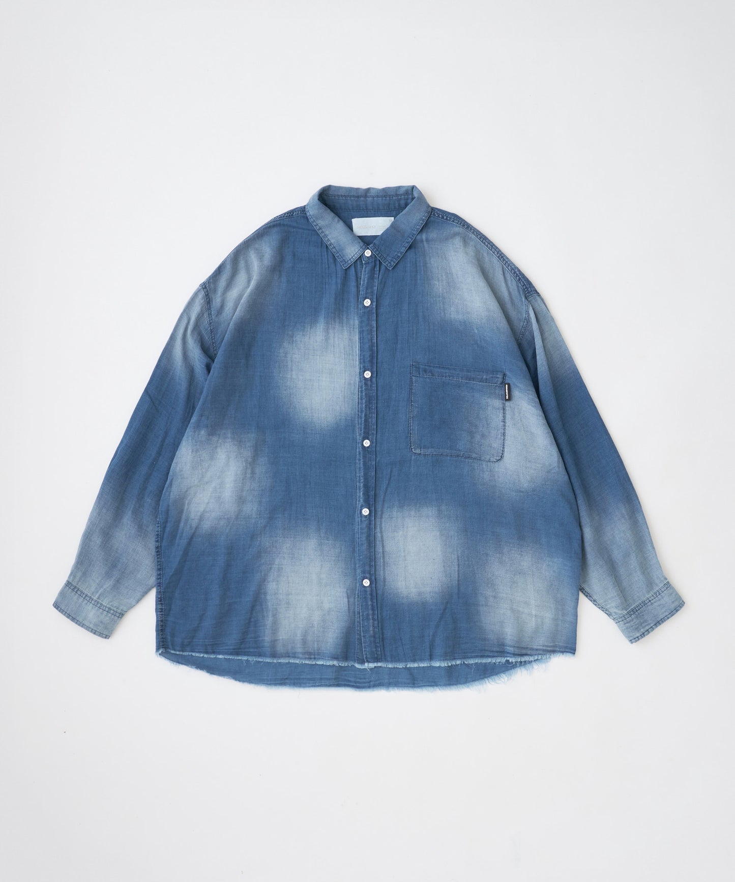 aging sheer denim  shirt