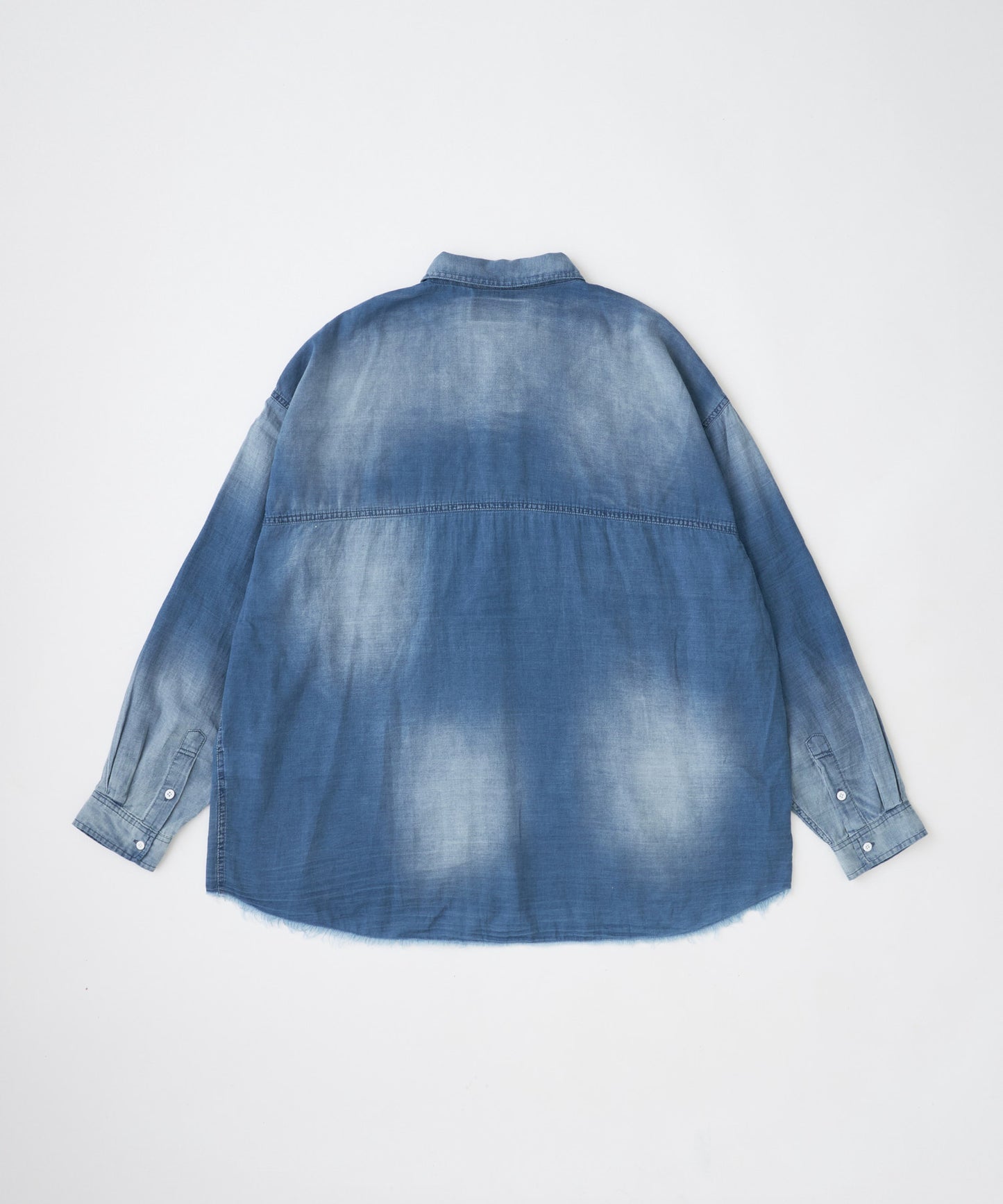 aging sheer denim  shirt
