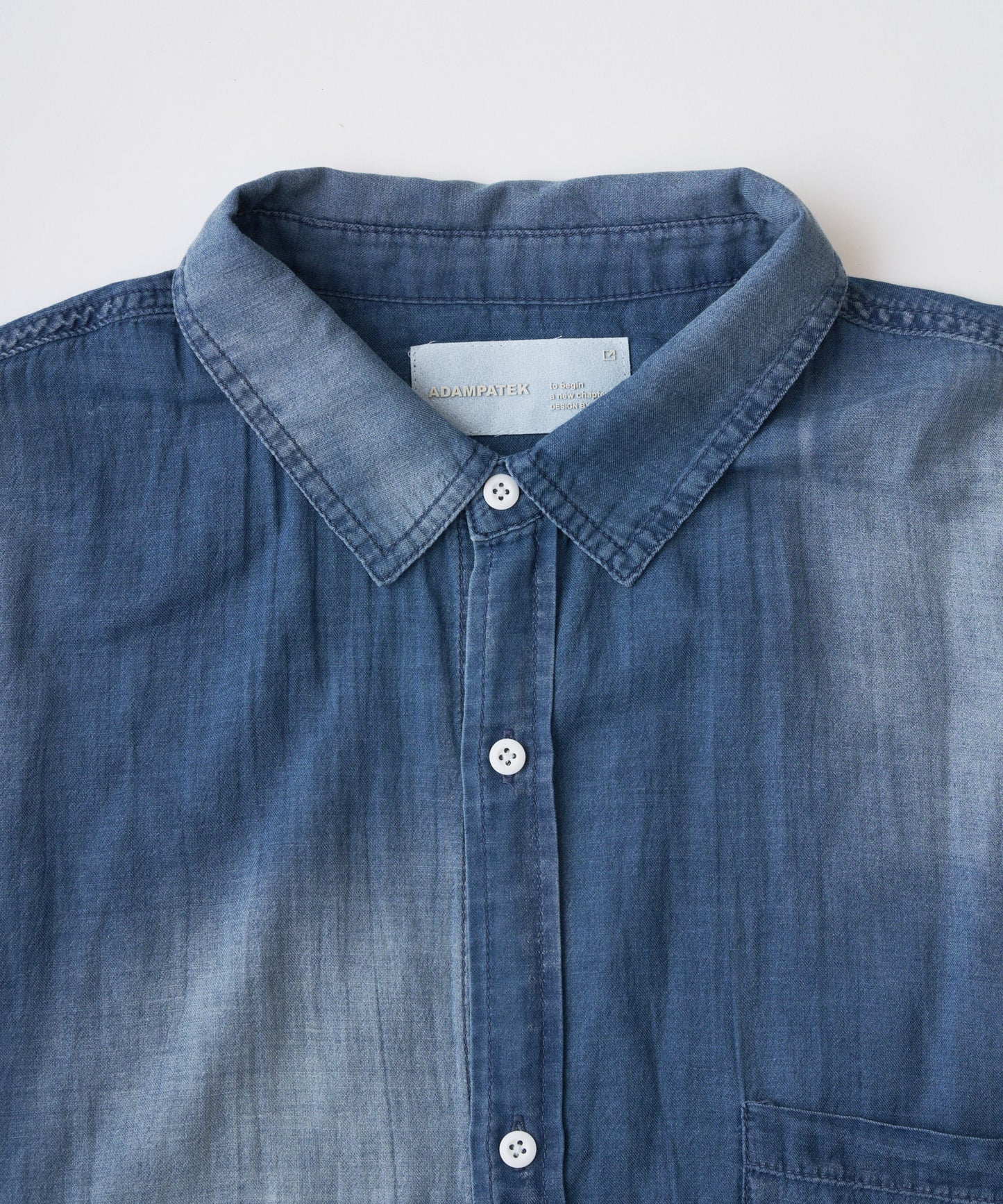 aging sheer denim  shirt