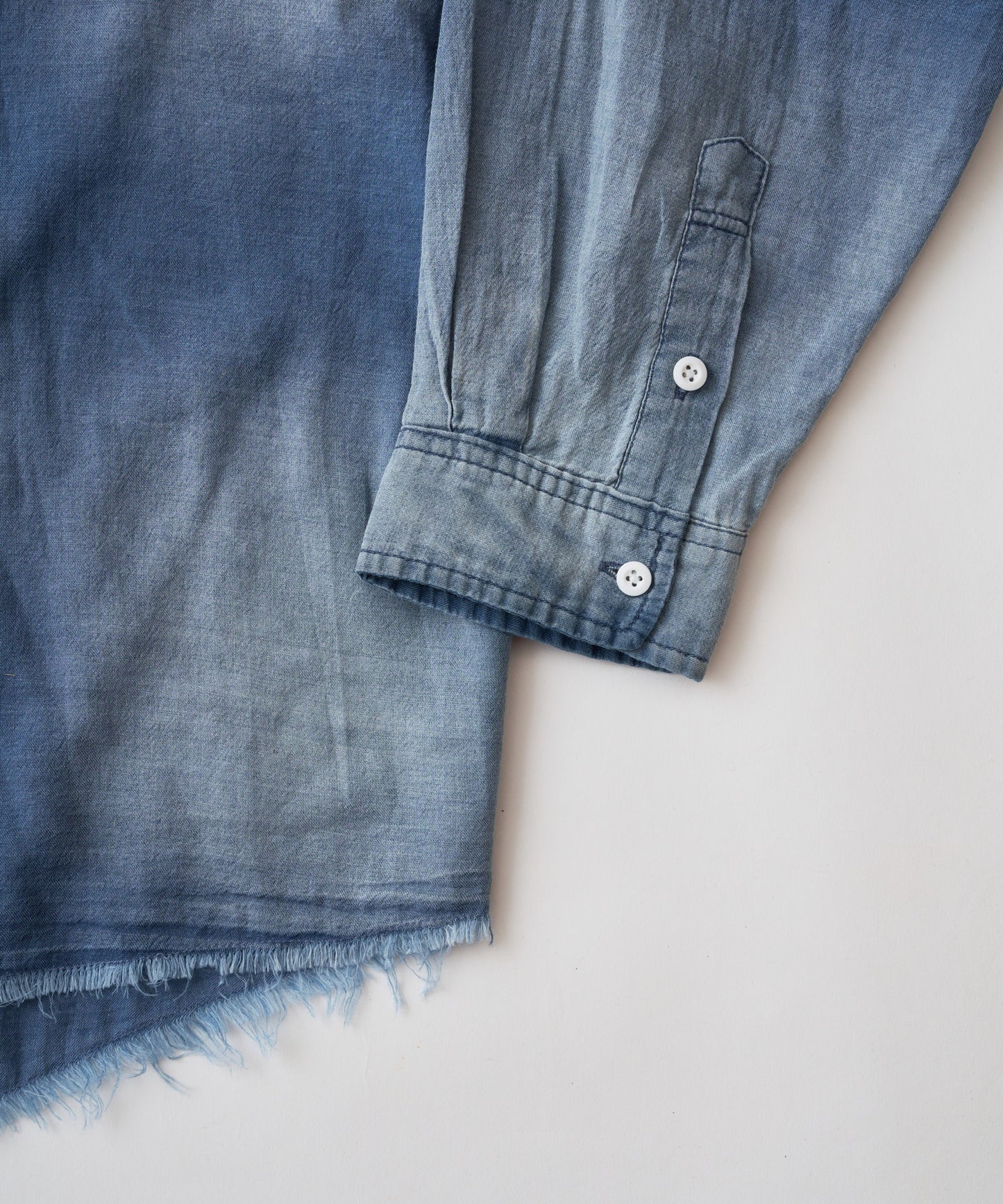 aging sheer denim  shirt