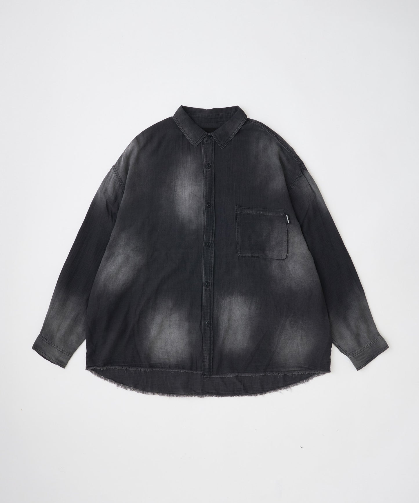 aging sheer denim  shirt