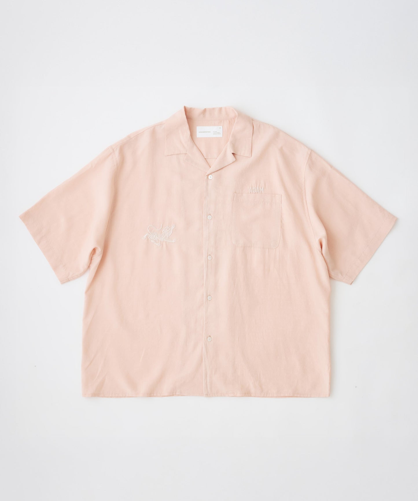 tiger embroidery short sleeve shirt