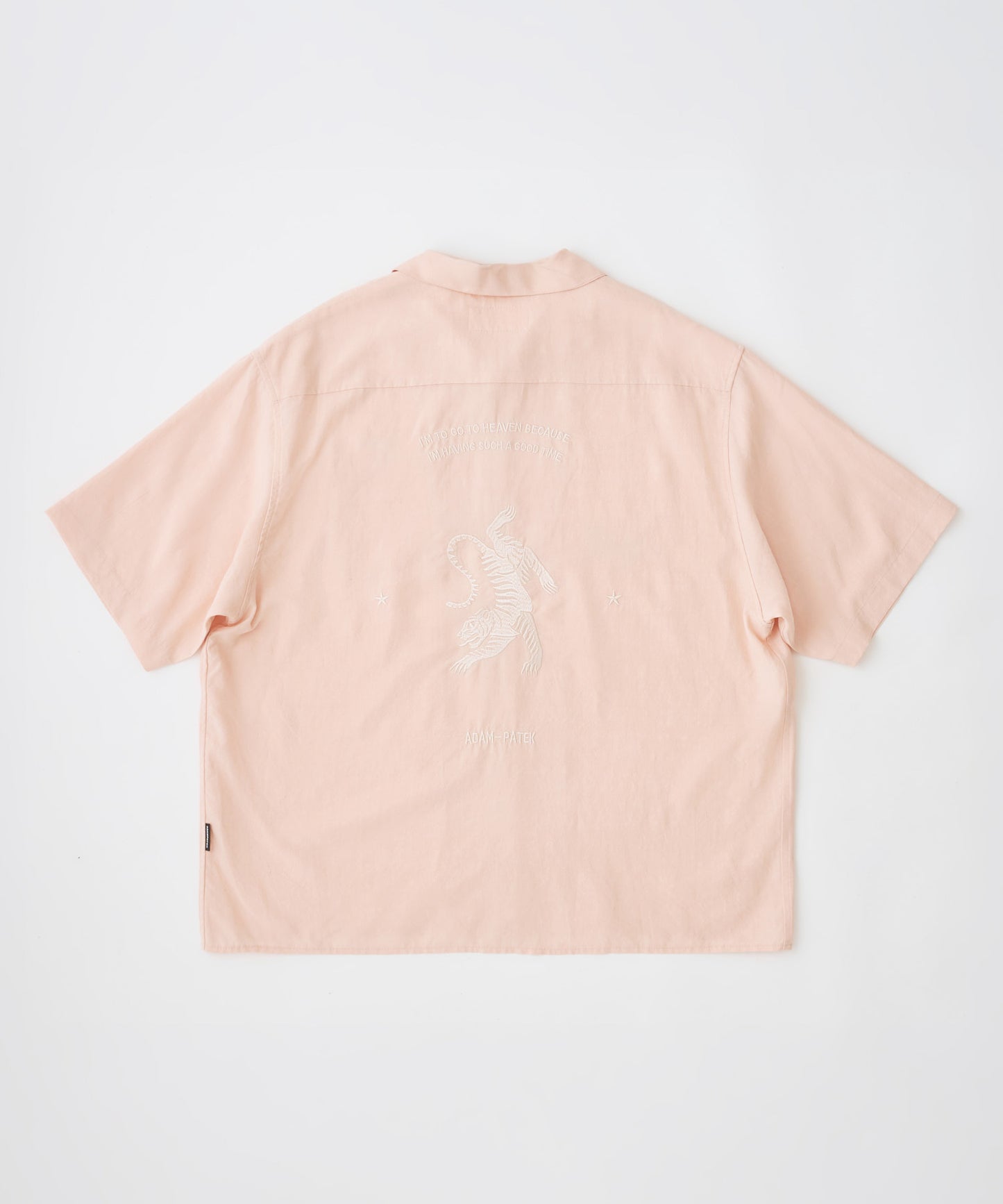 tiger embroidery short sleeve shirt
