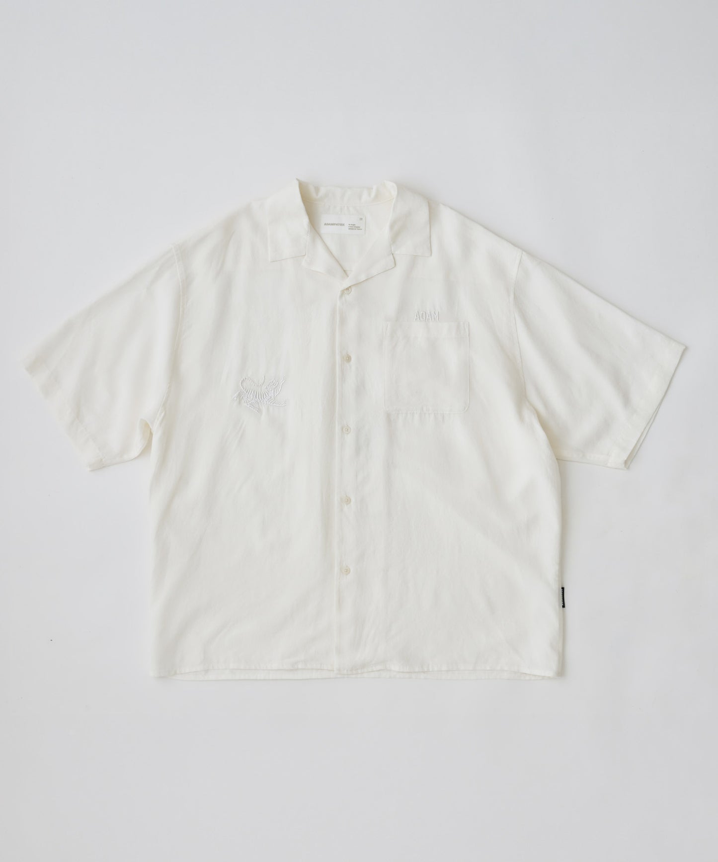 tiger embroidery short sleeve shirt