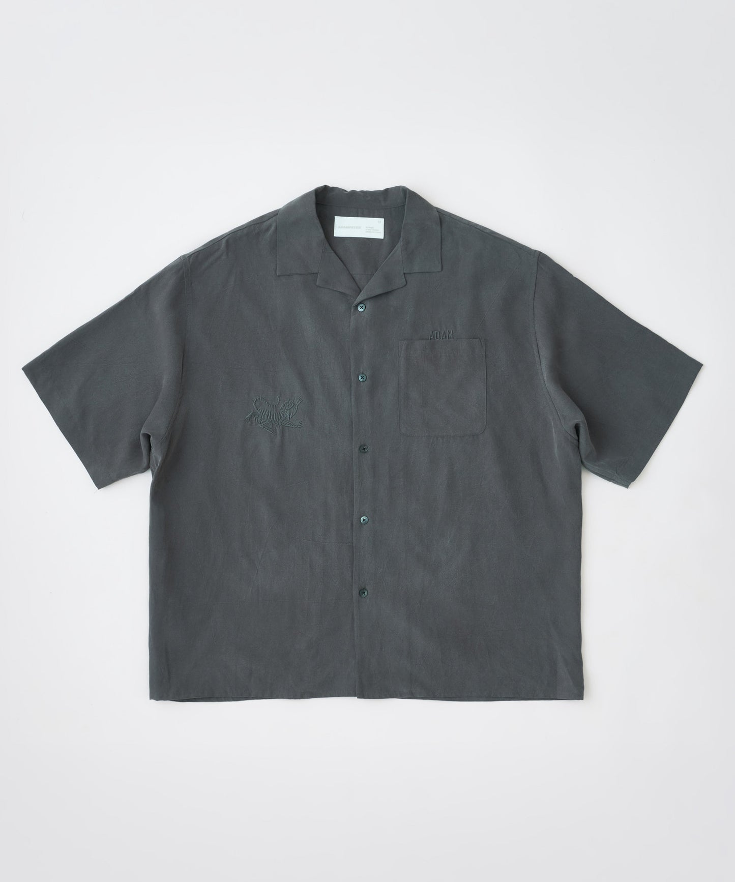 tiger embroidery short sleeve shirt