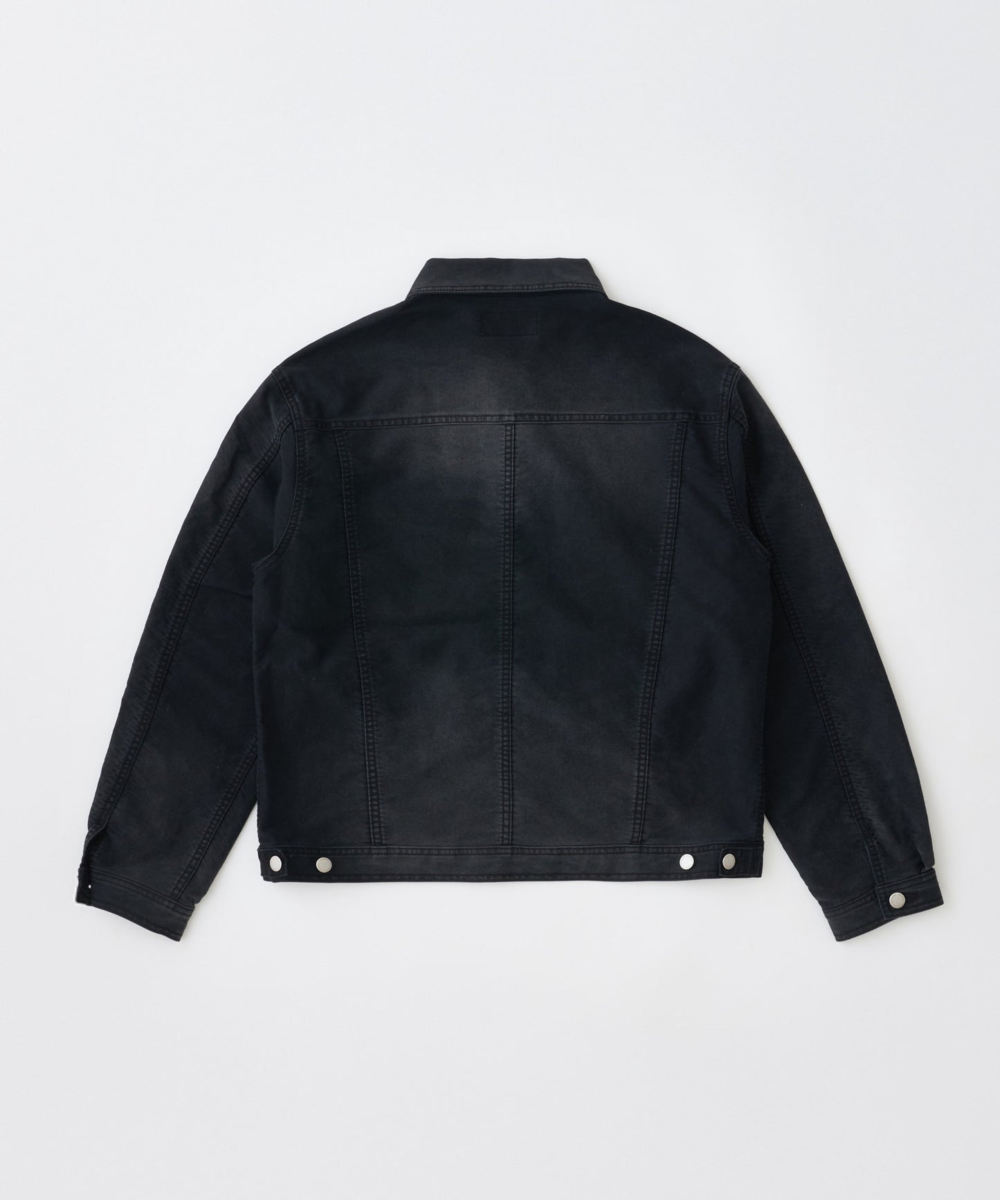 blasted light moleskin short length collared jacket