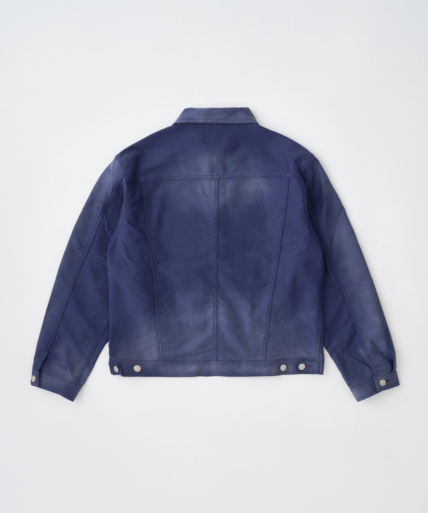 blasted light moleskin short length collared jacket