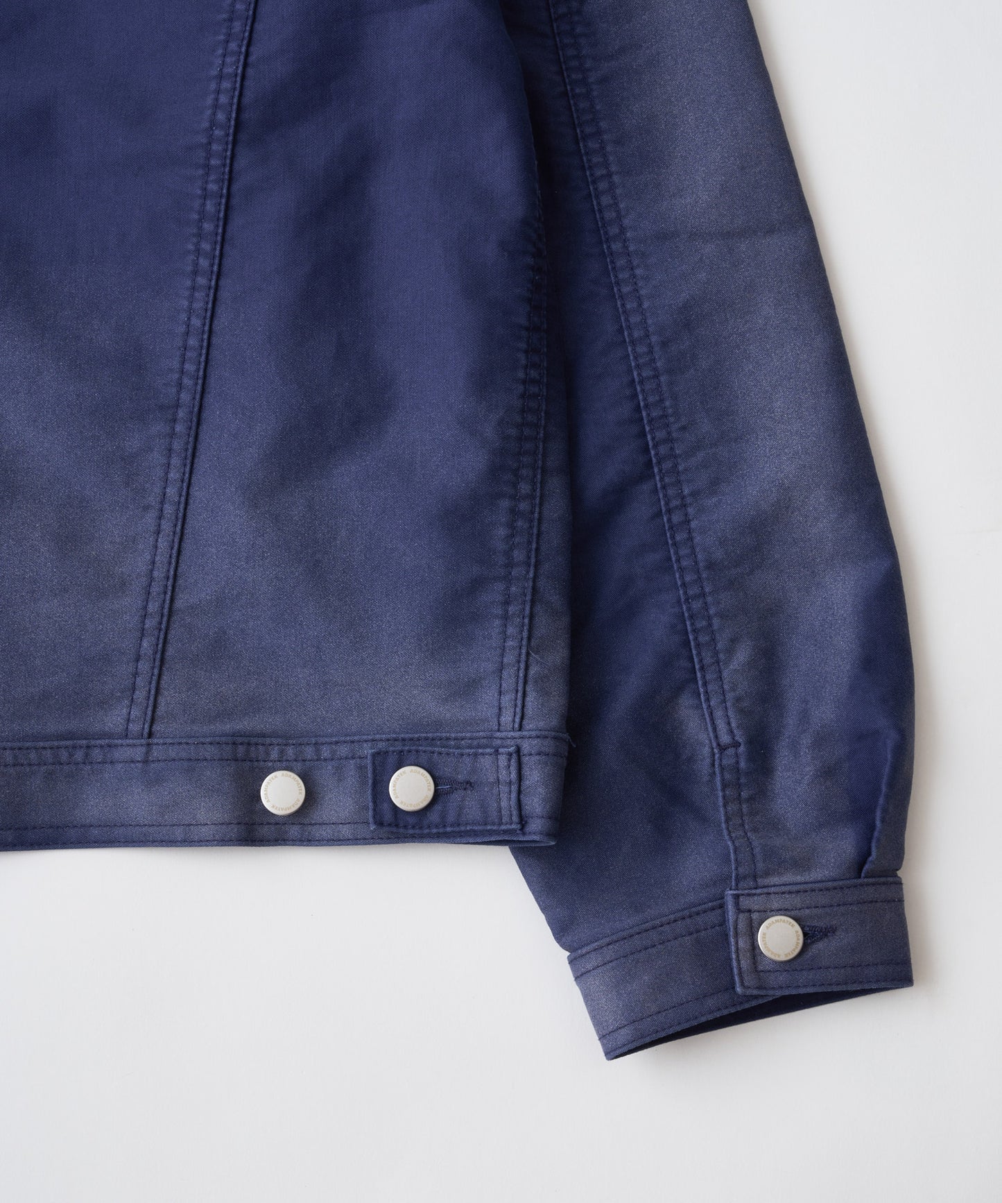 blasted light moleskin short length collared jacket