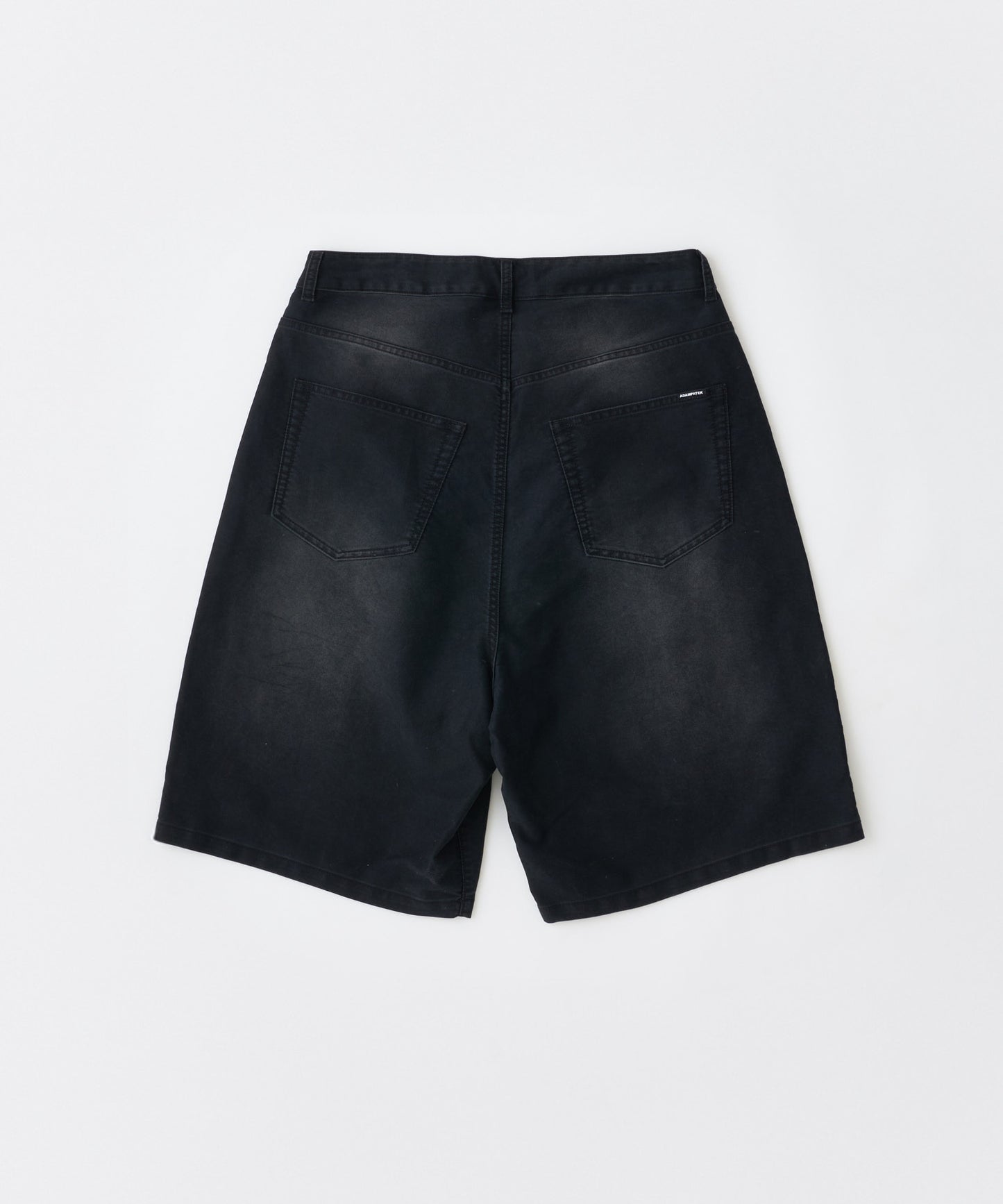 blasted light moleskin wide shorts