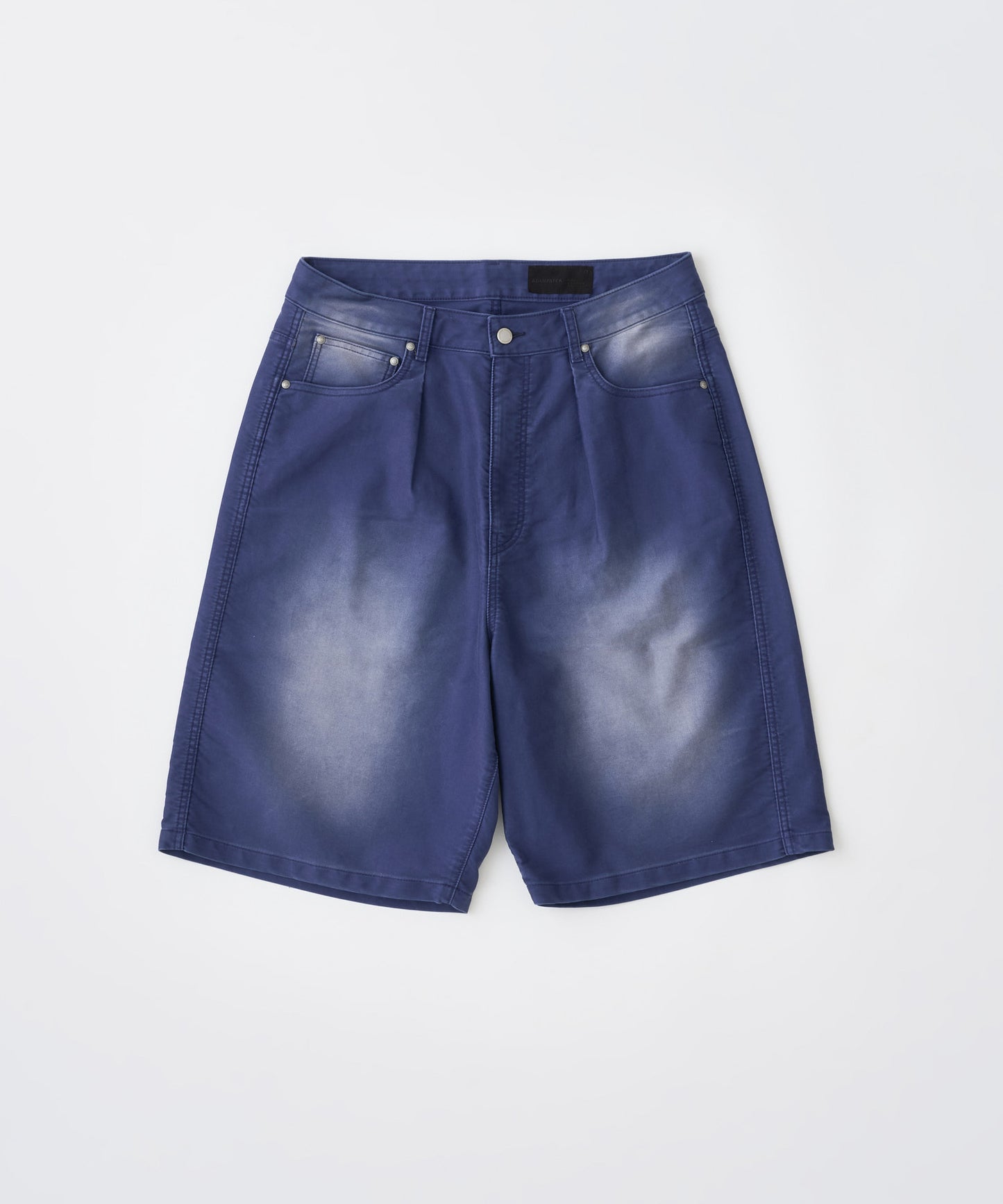 blasted light moleskin wide shorts