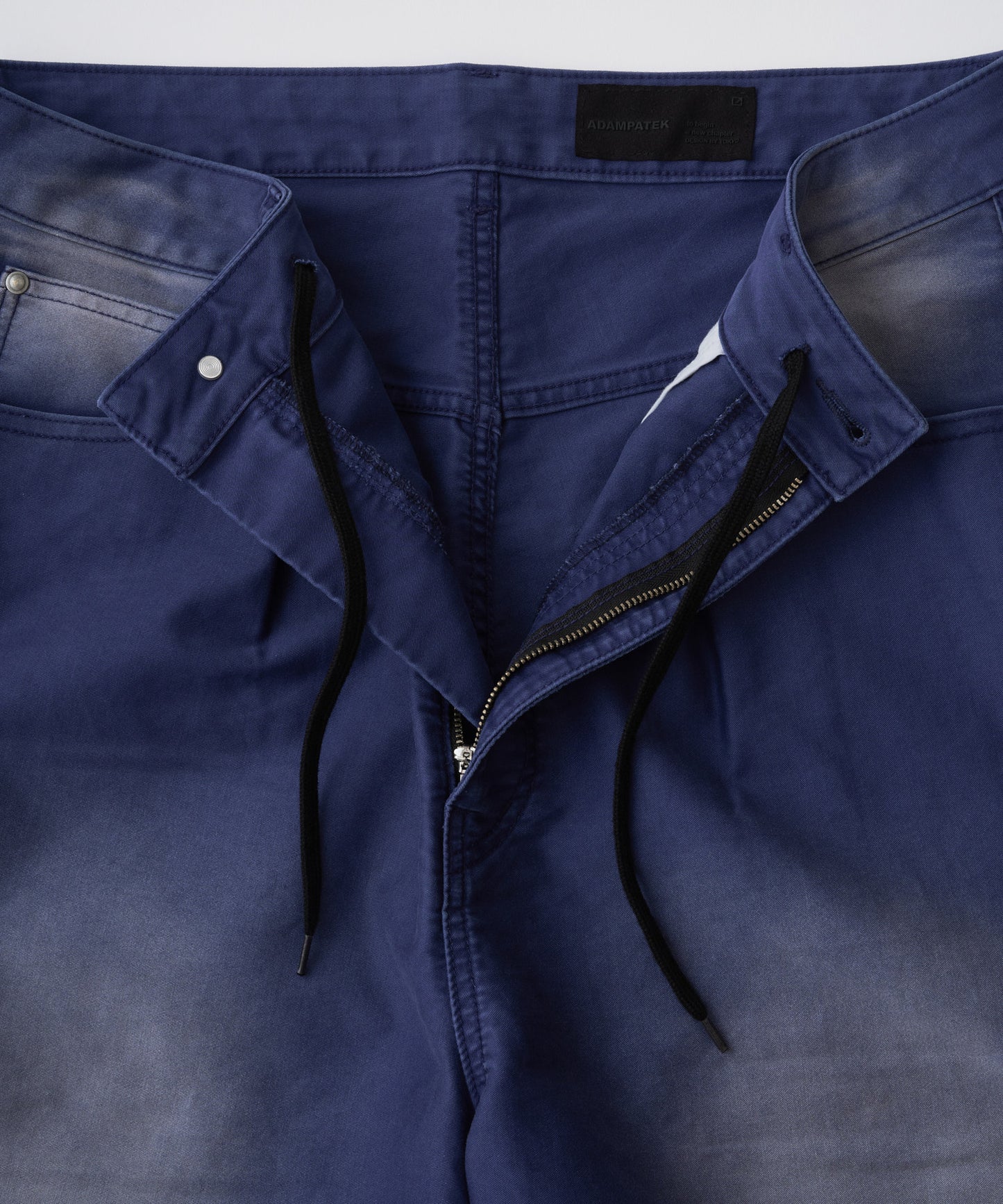 blasted light moleskin wide shorts