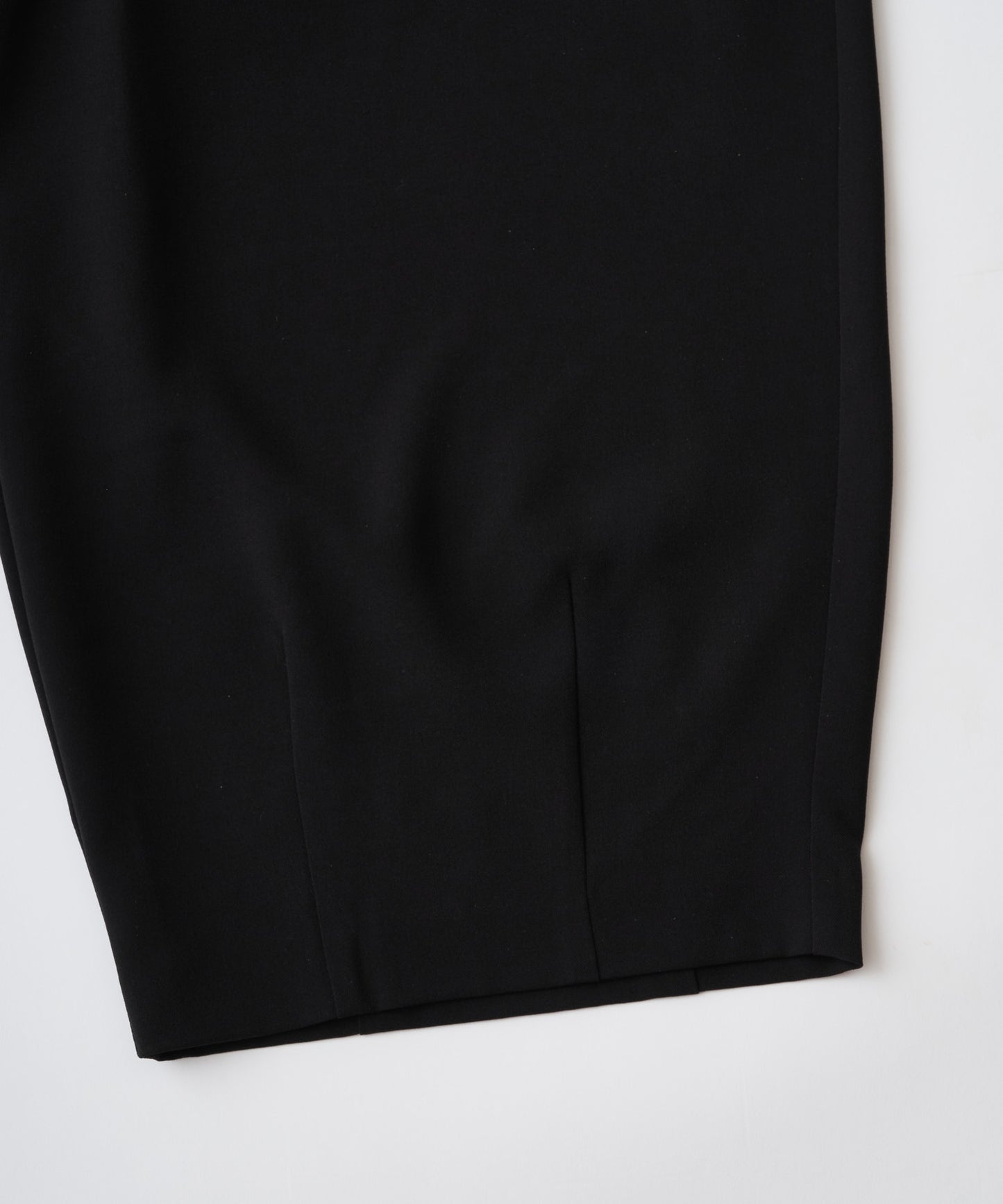 twill cropped wide easy trousers