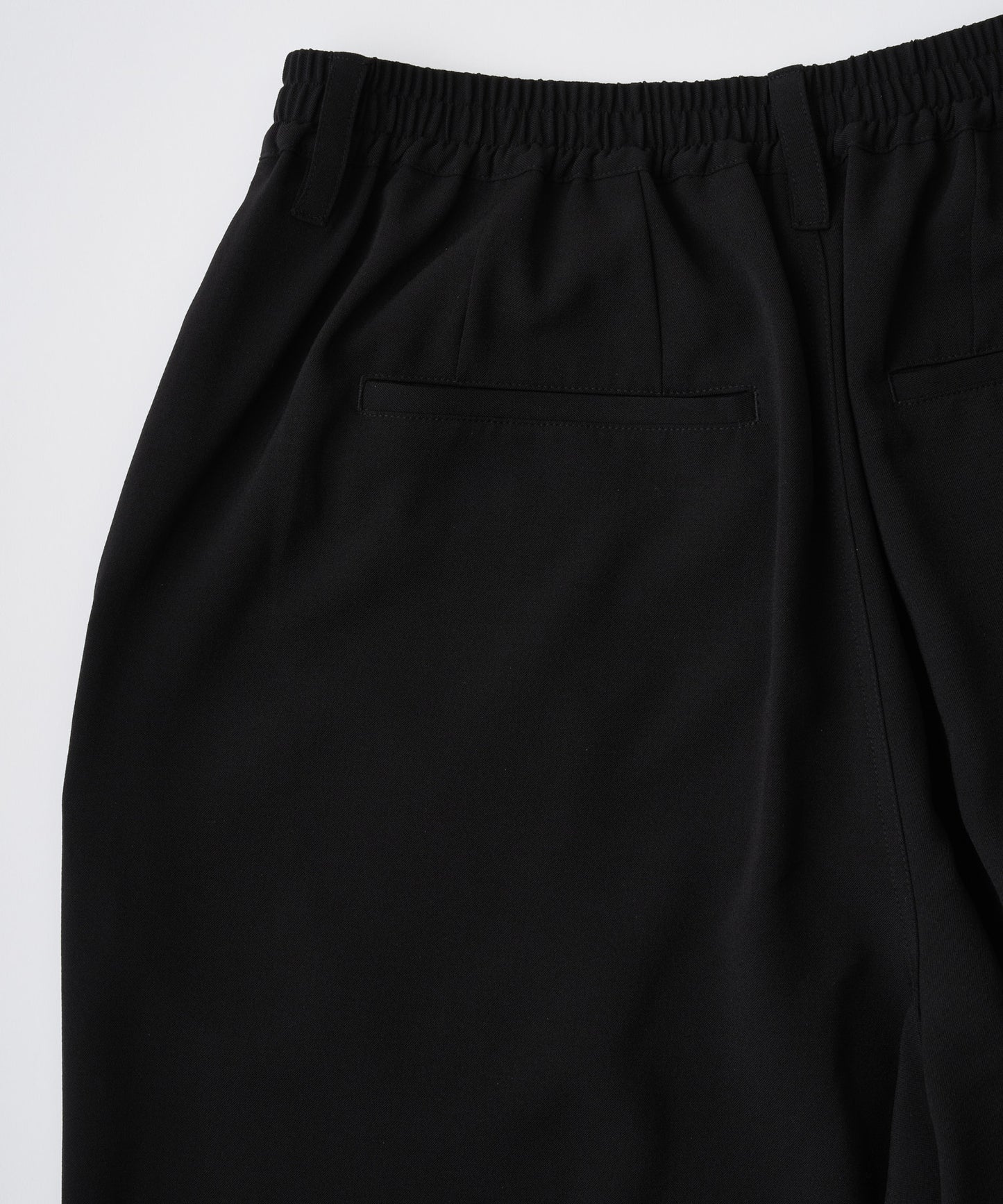 twill cropped wide easy trousers